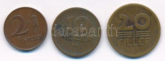 1946. 2f Cu-Zn + 10f Cu-Zn + 20f Cu-Zn T:2- ph., ü., karc