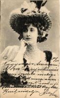 1903 Liane de Pougy (1869-1950) Folies Bergere vedette and dancer renowned as one of Pariss most beautiful and notorious courtesans. K.V.i.B. 12. Dess. 2047. (szakadás / tear)