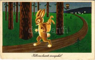 1957 Kellemes húsvéti ünnepeket! Képzőművészeti Alap Kiadóvállalat / Easter greeting art postcard s: Réber László (EK)