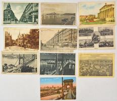 Budapest - Kb. 100 db régi sokféle képeslap hagyatékból vegyes minőségben / Cca. 100 pre-1945 postcards in mixed quality