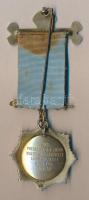 Nagy Britannia 1957. Szabadkőműves aranyozott jelvény zománcozott résszel "Palma Non Sine Pulve...