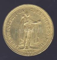 1893. 10K Au 3,3875g "kiskirály" (alacsonyabb korona!) T:2/3+