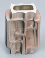 Alba Julia retró porcelán váza, jelzett, hibátlan, 1970 körül, m: 11,5 cm