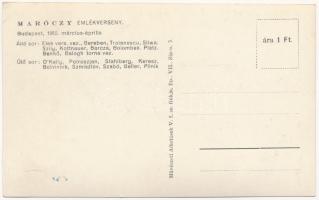 1952 Budapest, Maróczy Sakk Emlékverseny. Benkő, Barcza, Petroszjan, Keresz, Botvinnik, Szmiszlov, S...