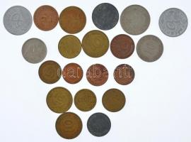 Német Birodalom / NSZK 1875-1992. 1pf-1M (20xklf) T:2-3
German Empire / FRG 1875-1992. 1 Pfennig - ...