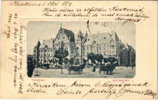 1901 Kecskemét, Városháza, piac