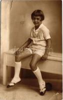 1934 Nagytapolcsány, Topolcany; gyerek / child. J. Goller (Velké Topolcany) photo (b)