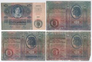 1912-1915. 10K-100K mind fekete "ROMANIA TIMBRU SPECIAL" felülbélyegzéssel (8db, 5xklf) T:...