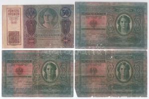 1912-1915. 10K-100K mind fekete "ROMANIA TIMBRU SPECIAL" felülbélyegzéssel (8db, 5xklf) T:...