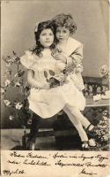 1903 Children with flowers (EK)