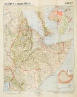 1935 Etiópia (Abesszínia) térképe, 2 db (két különböző borítóval). 1 : 5.000.000. Tervezte és kiadja...