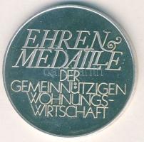 NSZK DN "Ehrenmedaille" Ag 26,1g érdemérem + hozzá való kitűző Ag 0,6g díszdobozban T:PP