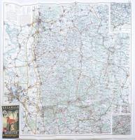 1971 Odenwald. Ravenstein Wanderkarte / Odenwald térképe. 1 : 100.000. Hajtva, 79x76 cm