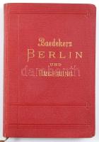 Karl Baedeker: Baedekers Berlin und Umgebung. Mit 5 Karten, 9 Plänen und 16 Grundrissen. Leipzig, 1912, Baedeker. Kiadói egészvászon kötés, hátuljában ceruzás bejegyzésekkel.