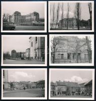 cca 1960-1970 Pápa, városképek, 10 db fotó, 6,5×9,5 cm