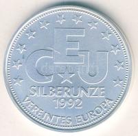 NSZK 1992 "Egyesült Európa" Ag 31,3g T:1 tanúsítvánnyal