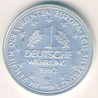 NSZK 1992. "Egyesült Európa" Ag 31,1g T:1 tanúsítvánnyal