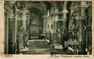 Szolnok, A Szent Ferencrendi templom belseje (EB)