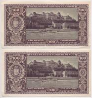 1945. 100P (4x) sorszámkövetők "E 264 027868-027871" T:III az egyiken kis beszakadás, ezt ...