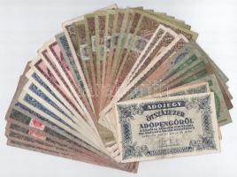1936-1946. 34 db-os vegyes pengő bankjegy tétel T:III,III-