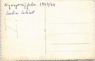 1943/44 Nyergesújfalu, Szalézi Intézet növendékei és tanárai, csoportkép. photo