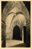 Ják, templom belső, bejárat. Weinstock Foto 1590.