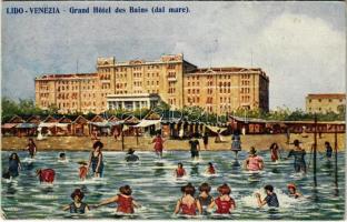 1911 Venezia, Venice, Lido, Grand Hotel des Bains (dal mare) (EK)