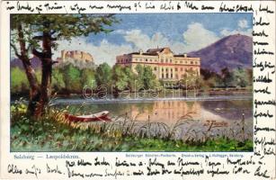 1900 Salzburg, Leopoldskron. Salzburger Künstler-Postkarte J. Huttegger s: I. Forster (EK)
