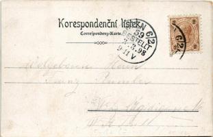 1898 (Vorläufer) Velky Osek, Bojiste u Kolina 1757, Nádrází / monument, railway station. V. Kupfer A...