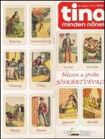 32 lapos Tina jóskártya ívben, 22 lapos Hölgyvilág tarot ívben