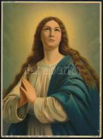 1904 Szűz Mária és Jézus Krisztus, 2 db színes nyomat, 26x19,5 cm