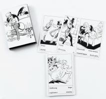 Vetőkártya erotikus karikatúrákkal, 28/100 pld, 32+6 lap