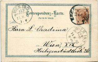 1897 (Vorläufer!) Cheb, Eger; Hof im Stadthaus, Marktplatz, Egerthal, Der schwarze Thurm / courtyard...