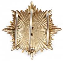 DN "Szent Lázár Lovagrend Nagycsillag" jelzetlen, részben zománcozott kitüntetés, függőleg...