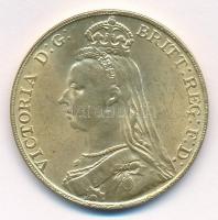 Nagy-Britannia 1891. 1C modern fém replika T:2 United Kingdom 1891. 1 Crown modern metal replica C:XF