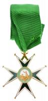 DN Szent Lázár Lovagrend Nagykereszt részben zománcozott kitüntetés nyakszalaggal (65mm) T:1- ND Order of Saint Lazarus star unmarked enamelled decoration with neck ribbon (65mm) C:AU