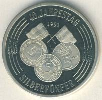 NSZK 1994. "40 éves az ezüst 5 Márka" T:PP