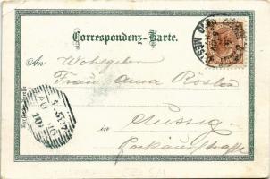 1897 (Vorläufer!) Brno, Brünn; Deutsches Haus, Grosser Platz gegen die Krapfengasse, Stadttheater / ...