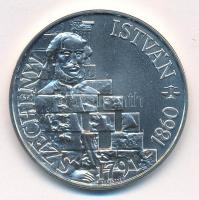 1991. 500Ft Ag "Széchenyi István" T:BU patina Adamo EM122