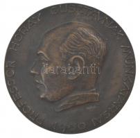 1950. "Professor Horay Gusztávnak munkatársai 1950 / Hogy látva lássanak" kétoldalas, öntött bronz emlékérem (86mm) T:1-