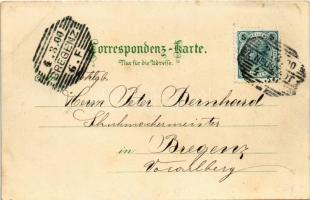 1900 Wiener Neustadt, Bécsújhely; Hauptplatz, Realschule, Wienerstrasse, K.u.K. Theresianische Milit...