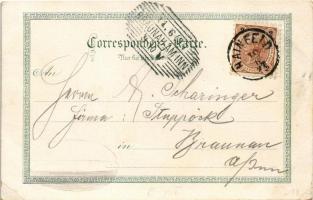 1897 (Vorläufer!) Hainfeld, Parksteg, Bahnhof, Markt, Franz Zobel's Gasthof / park, railway sta...