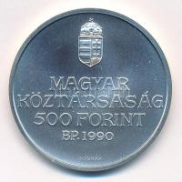 1990. 500Ft Ag "Kölcsey Ferenc" T:BU patina
Adamo EM116