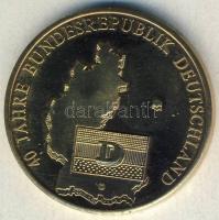 NSZK 1989. "40 éves az NSZK" aranyozott T:PP