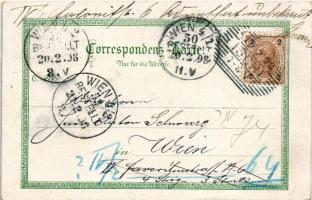 1898 (Vorläufer) Bad Ischl, Ischl mit der Kaiservilla, Curhaus, Kreuzstein, Hotel-Elisabeth, Hotel-B...