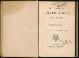 Cox György: A mythologia kézikönyve. Ford, s a finn mytholgiájval bővítette Simonyi Zsigmond. Bp., 1...