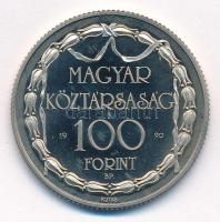 1990. 100Ft Cu-Ni "200 éves a hivatásos magyar nyelvű színjátszás" T:PP ujjlenyomat, patin...