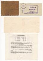 4db-os tétel, közte 1990. "Bongó" sorsjegy T:I-II-