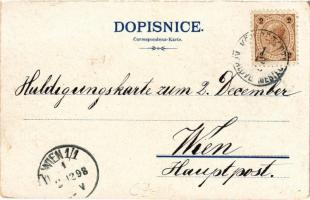 1898 (Vorläufer) Mestec Králové, Mestanská skola, Okresní dum, Radnice, Nemocnice, Sokolovna / schoo...