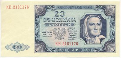 Lengyelország 1948. 20Zl T:III szép papír Poland 1948. 20 Zlotych C:F nice paper Krause P#137